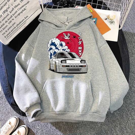 Anime Hoodie Women Men Long Sleeve Streetwear for Nippon Crewneck Sweatshirts Tops Y2k Oversized Hoody Japanese Anime Print