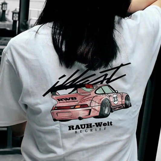 Car Culture Short Sleeves Heavy Cotton T-shirt Unisex